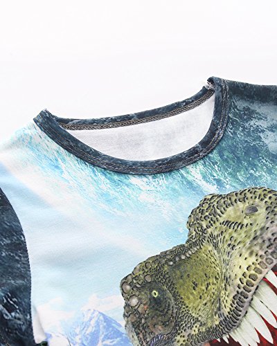 Image of Frogwill Boys Girls Shirts 3D Graphic T-Shirt Neon Clothes Short Sleeve Animal Print Tee 5-13 Years