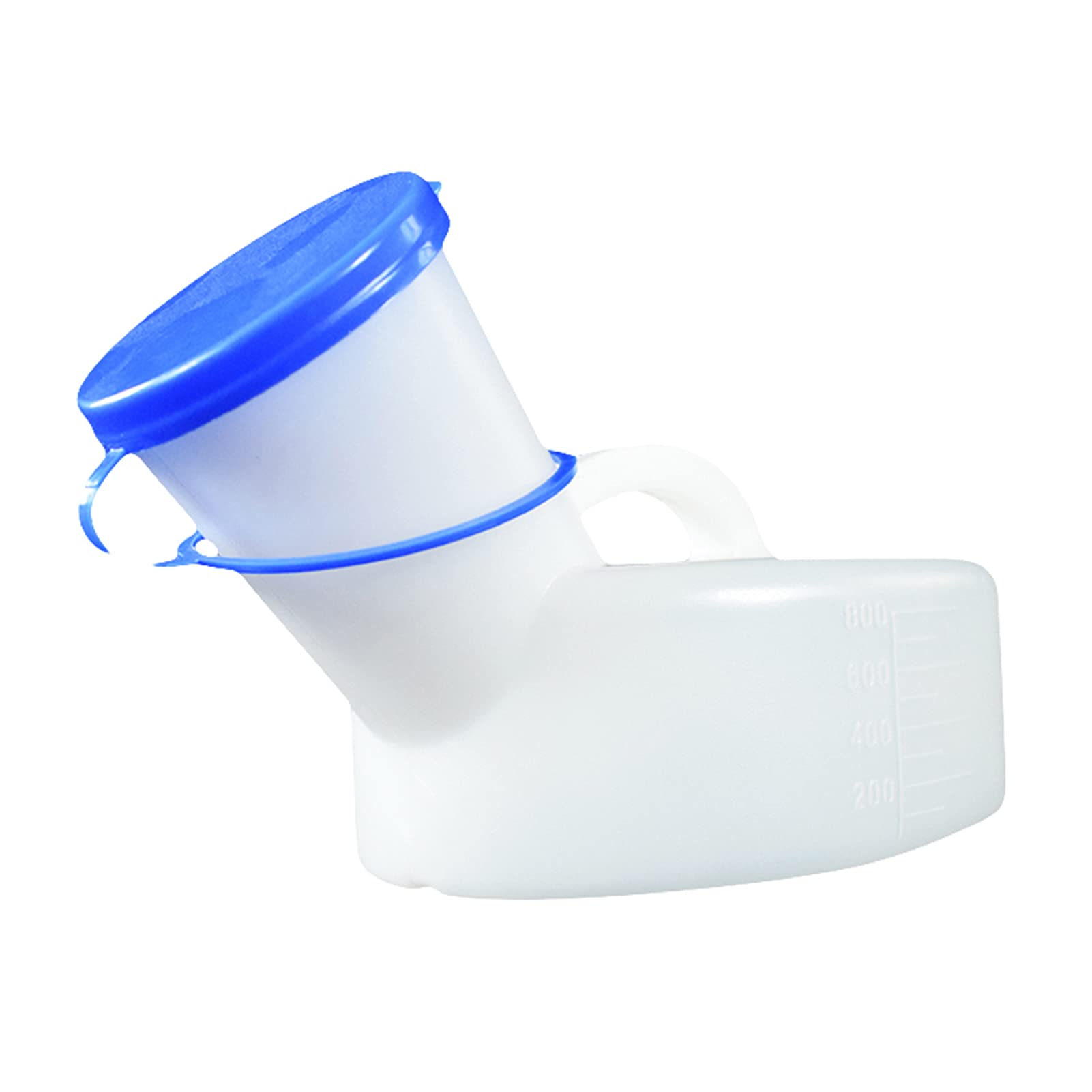 YNGJUENCP Travel Male Bed Urinal Pee Bottle Night Drainage Container Urine Collector with Tub,for Men,800ML(Size:1pcs)