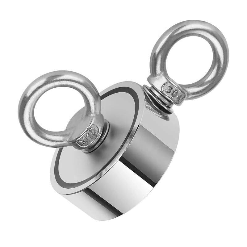 Aimant Utilitaire 1000 kg (2 x 500 kg) Argenté Rond