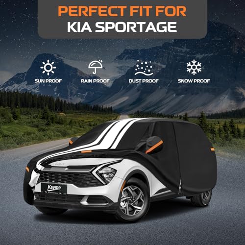 Image of Kayme Heavy Duty Car Cover Custom Fit for Kia Sportage (1995-2026)