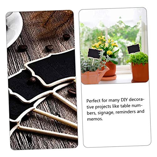 Plafope 30Pcs Decorative Insert Woodsy Decor Birthday Toppers For Cakes Food Labels Succulent Name Tag Chalkboard Plant Markers Garden Label Stakes Garden Labels Garden Plant Labels Poker #TOP4
