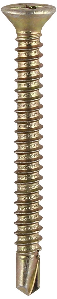 Timco 125Y Self Drill Pvc Screw Csk Zyp 3.9 X 38Mm Box Of 1,000 5055017528295