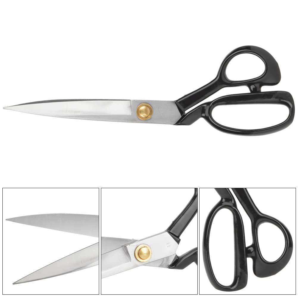 Tijeras de Sastre Profesionales, Tijeras de Acero Ajustables de 11 Pulgadas para Coser y Cortar Telas (11 pulgadas)
