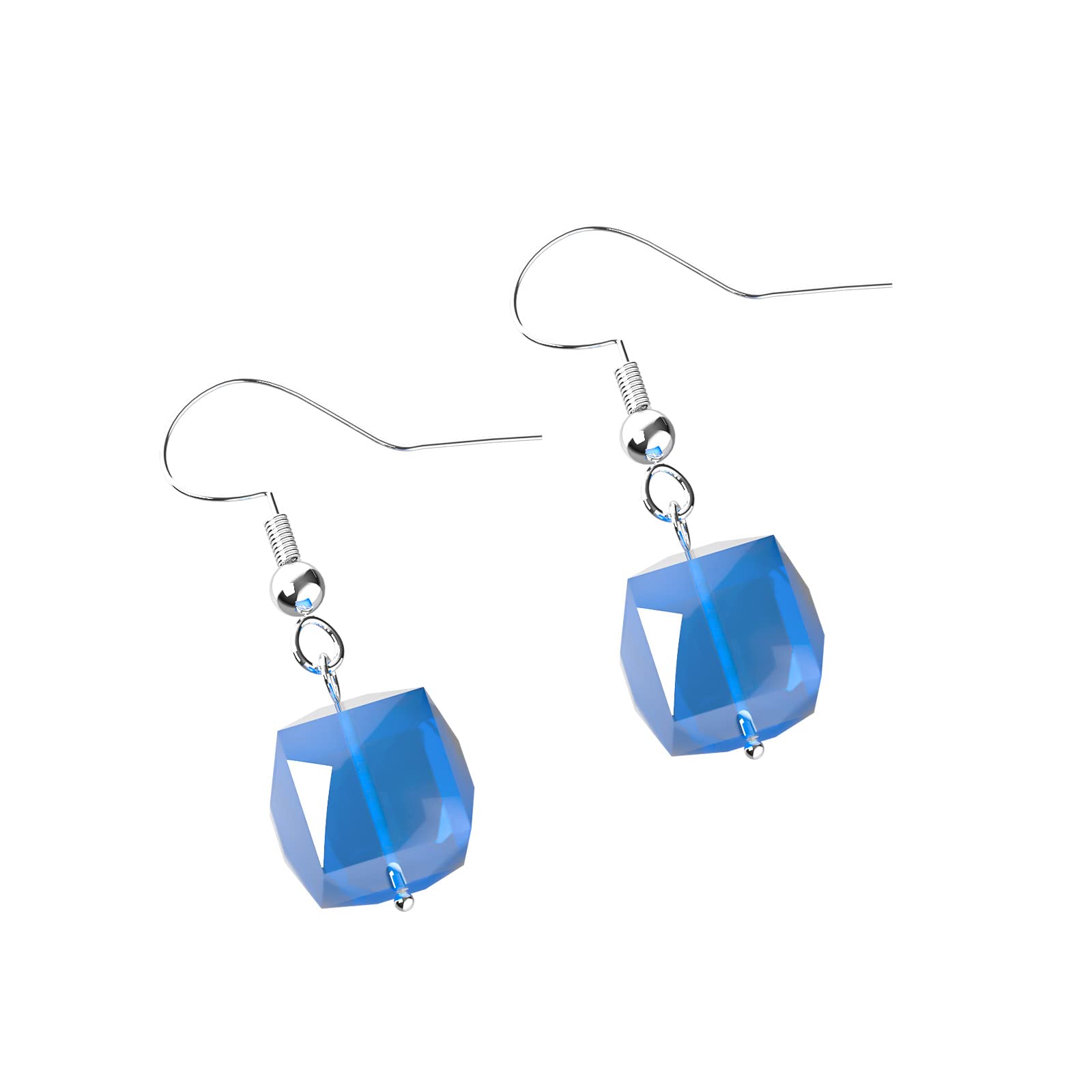 Classic Collection Sterling Silver Crystal Stud Earrings. Made with sparkling Starlight crystal stones.