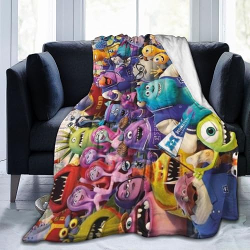モンスターズインク 掛け布団 敷き毛布 フランネル 吸湿発熱 タオルケット肌触り 軽く柔らかい 静電気防止 ふわふわ 両面使え 四季通用 子供用 寝具 抗菌防臭エアコン毛布