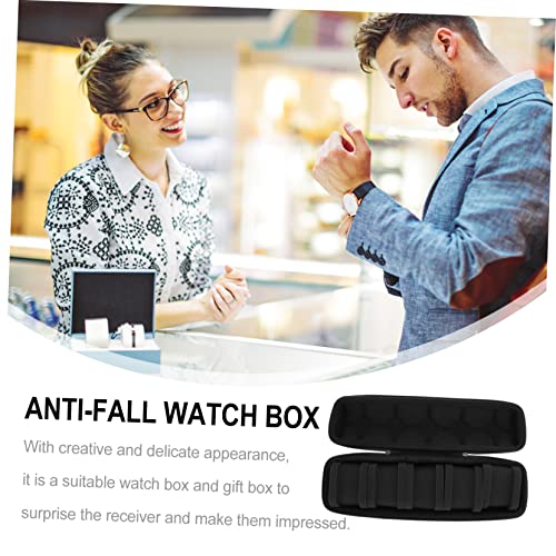 Boîte à montres noire anti-chute et étui de protection pour bijoux
