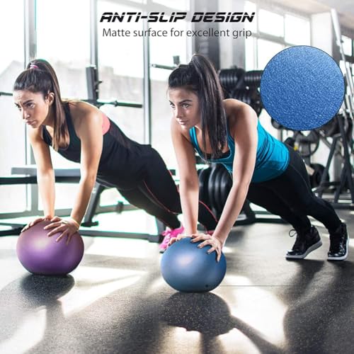 Image of 9 Inch Exercise Pilates Ball Mini Exercise Barre Ball for Yoga,Stability Exercise Training Gym Anti Burst and Slip Resistant Balls Physical Therapy Improves Balance, Core Strength