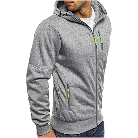 Kroivil Men's Full Zip Hoodie Cover