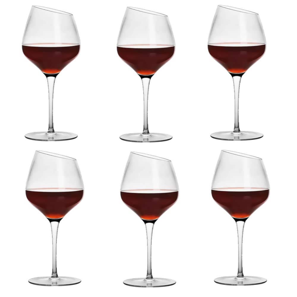 Crystal Clear Wine Glasses - G Logo Red & White Set -1