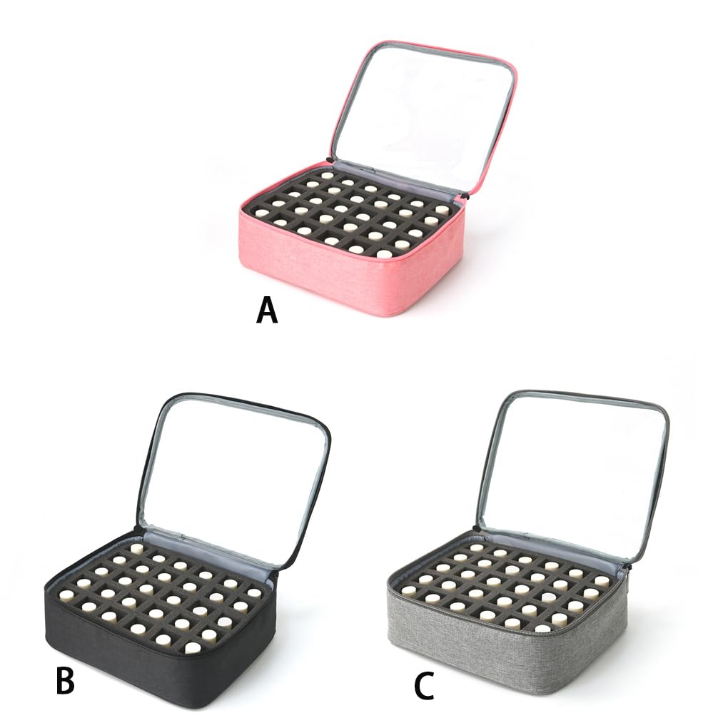 Organizador de esmaltes de uñas para 30 botellas, organizador de herramientas de manicura, caja de almacenamiento de esmaltes de uñas de tela, do