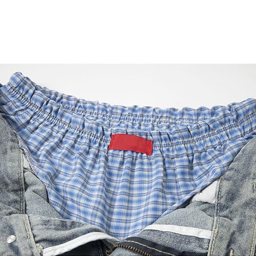 Baggy Jeans Men Washed Double Waisted Sweatpants Men Streetwear for Skater Wide Leg High Waisted Denim Pants3