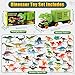 Oiuros 50PCS Dinosaur Truck Toy, Tyrannosaurus Capture Vehicle with 50 Dinosaur Figures, Educational Jurassic Playset for Boys & Girls - Perfect Birthday