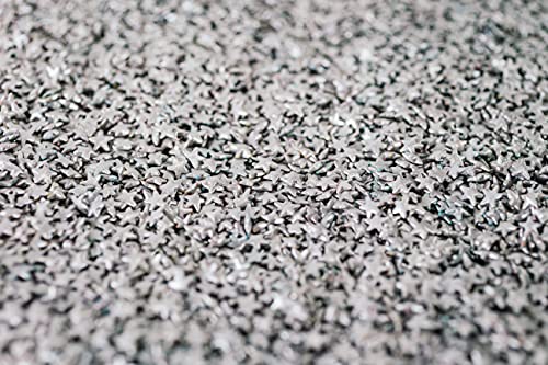 Sweet Eva’s Metallic Silver Star Sprinkles, Dairy-Free,Gluten-Free,Egg-Free,Soy-Free,Nuts-Free,Vegan,Kosher,Jimmies,Cupcakes,Cookies,Cakes,Decorating,Baking,Topper,Bulk Candy,Large, Large, 1.5 Pound #TOP6