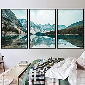 signwin 3 Piece Framed Canvas Wall Art Winter...