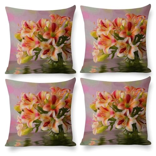 Housse de coussin Alstroemeria lavable pour protéger votre canapé - 2