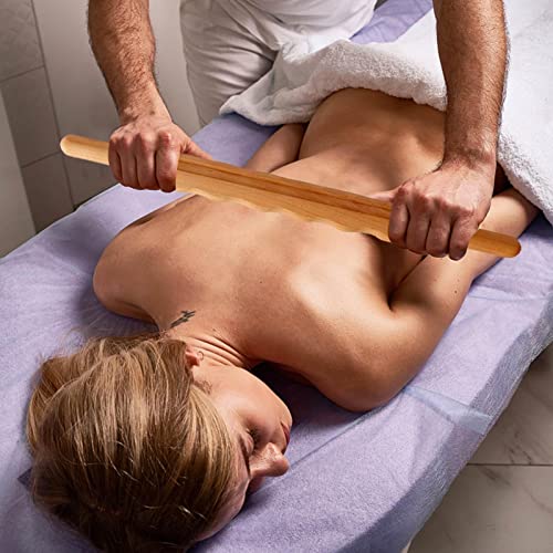 Muscle Roller,Wooden Muscle Roller Stick | Muscle Roller Stick Ease Muscle Stiffness & Soreness Gua Sha For Thigh, Calf, Arm, Forearm, Neck, Hamstring Tmay #TOP7