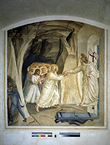Fresque Fra Angelico peinture abstraite et classique pour grand mur de salon