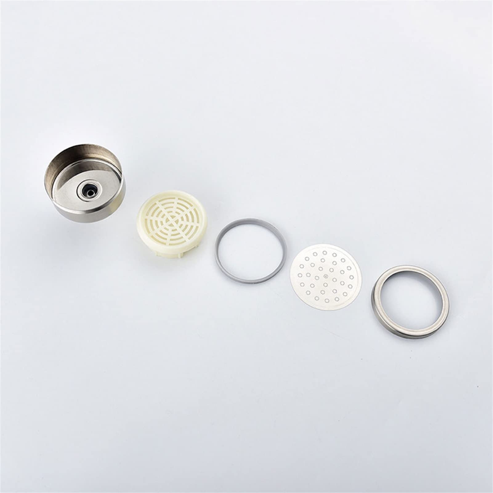 Cabezal de ducha de acero inoxidable de alta presión, desmontable y fácil de limpiar, cabezal de ducha redondo de ahorro de agua para accesorios de baño, experiencia de lluvia lujosa