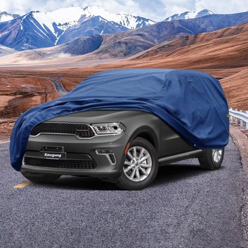 Image of Kaugung Heavy Duty SUV Cover Custom Fit for Dodge Nitro (2006-2013),SUV Car Cover Waterproof All Weather with Anti-Theft Lock,Sun, Rain, Dust & Snow Protection.(USA Warehouse,Within 3-7 Days)