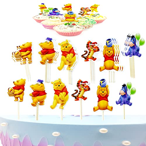 120 Uds Decoración Tartas, Cake Topper, Papel Ecológico, Impresión a Doble Cara, para Decorar Cupcakes, Tartas de Cumpleaños, Fiestas de Cumpleaños y Otras Escenas(Color) Cover