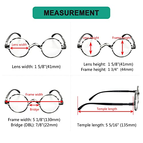 Image of Eyekepper Reading Glasses for Men, Large Round Readers Women Oval | Mens Womens Cheaters, Reader Eyeglasses, All-Day Comfort Spring Hinges, Scratch Resistant for Work /Crafts