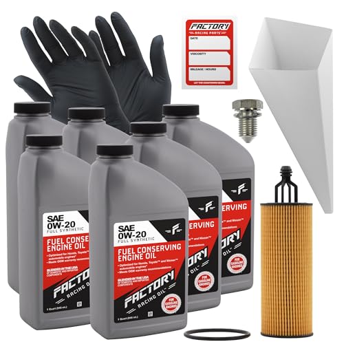 Kit de cambio de aceite sintético 0W-20 6 cuartos
