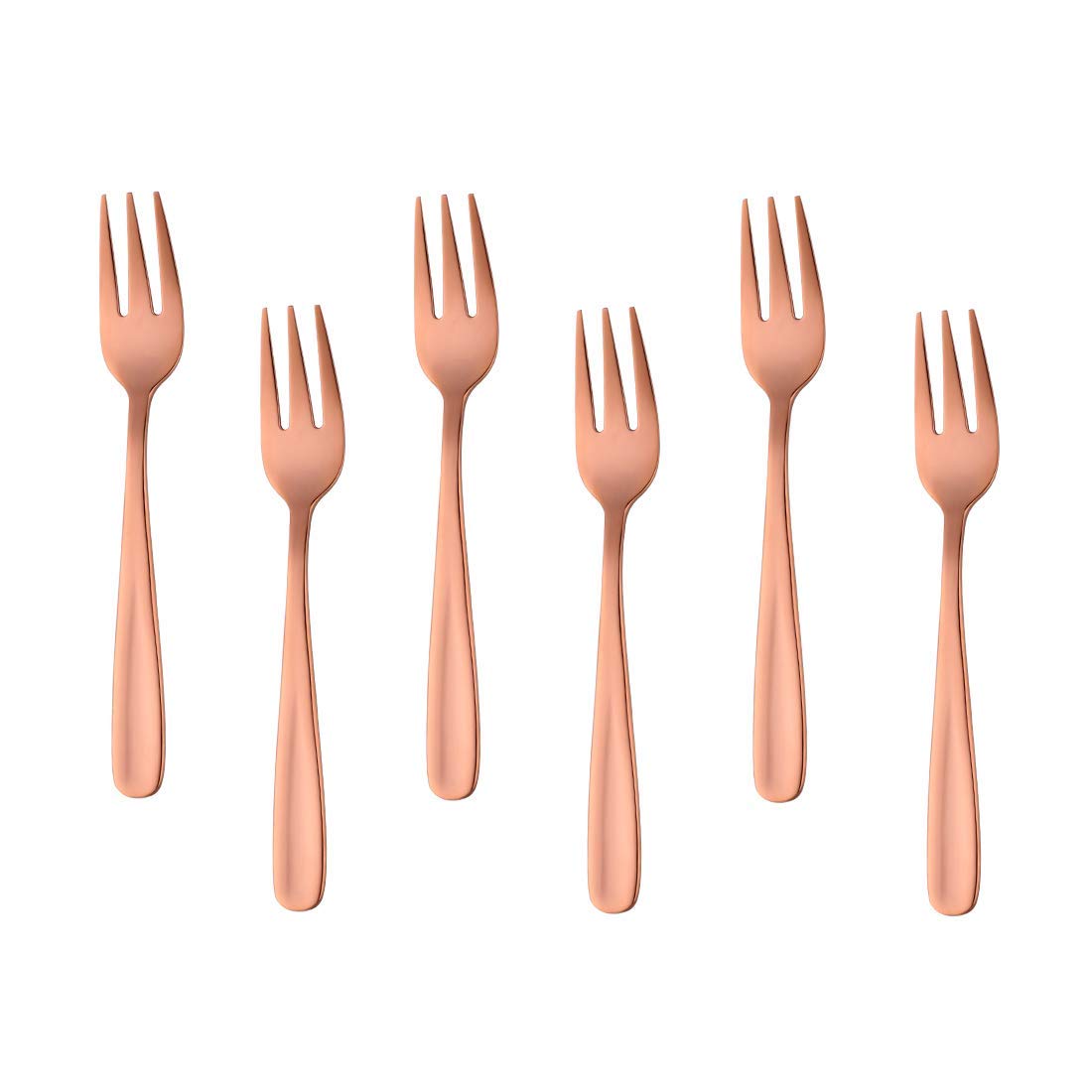 Cocktail Forks, 18/10 Stainless Steel 3-tine Appetizers Desert Mini Salad Fruit Fork Sets of 8, 5.5 Inch — Amazon image 11