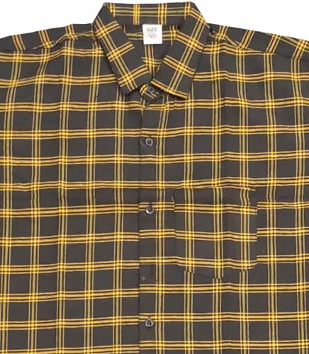 Image of Men's Self Design Casual Shirts Half Sleeves