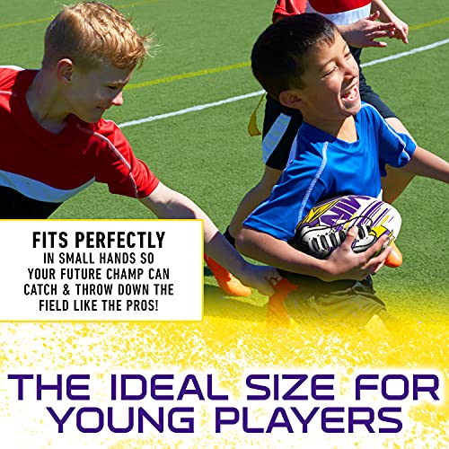 Image of Franklin Sports NFL Team Mini Footballs - Youth 8.5 inch Official NFL Licensed Football + Air Pump Set