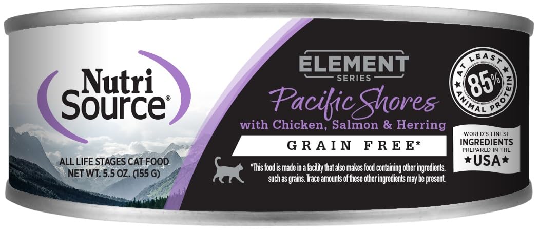 NutriSource Element Series Wet Cat Food, Pacific Shores, 5.5 Ounce (Pack of 12)