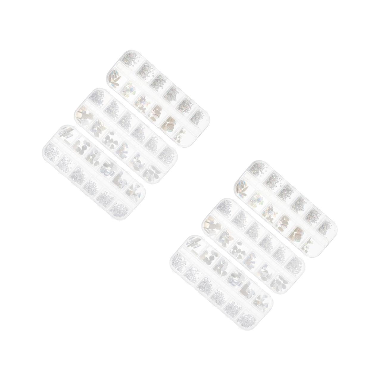 VICASKY 2 Set Decorazioni Per Unghie Con E Charms Retro Piatto Colorati Per Nail Art E Feste Per Halloween Compleanni E Natale 3 Scatole*2