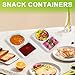 VTMCUI 20 PCS Snack Containers with Lid, Leakproof Dipping Containers with 2 Compartments,Reusable Snack Pack Containers, Portion Control Condiment Container