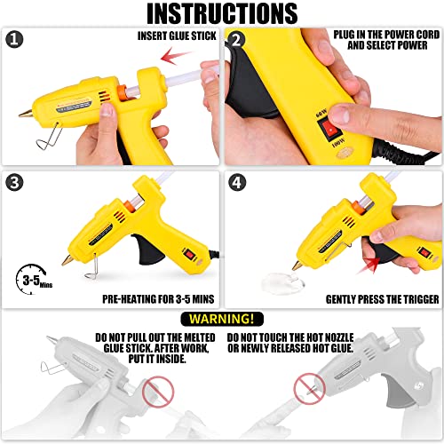B Bosi Tools Rechargeable Hot Melt Glue Gun, Rechargeable Quick Preheat Mini Glue Gun Kit With 10 Pieces Premium Glue Sticks, Auto Power Off Glue Gun For Arts, Crafts, Decorations, Quick Repairs #TOP4