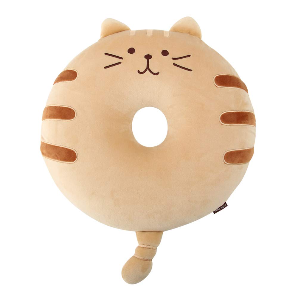 Amazon.co.jp: 円座クッション ドーナツ型 座布団 腰当 猫 ねこちゃん