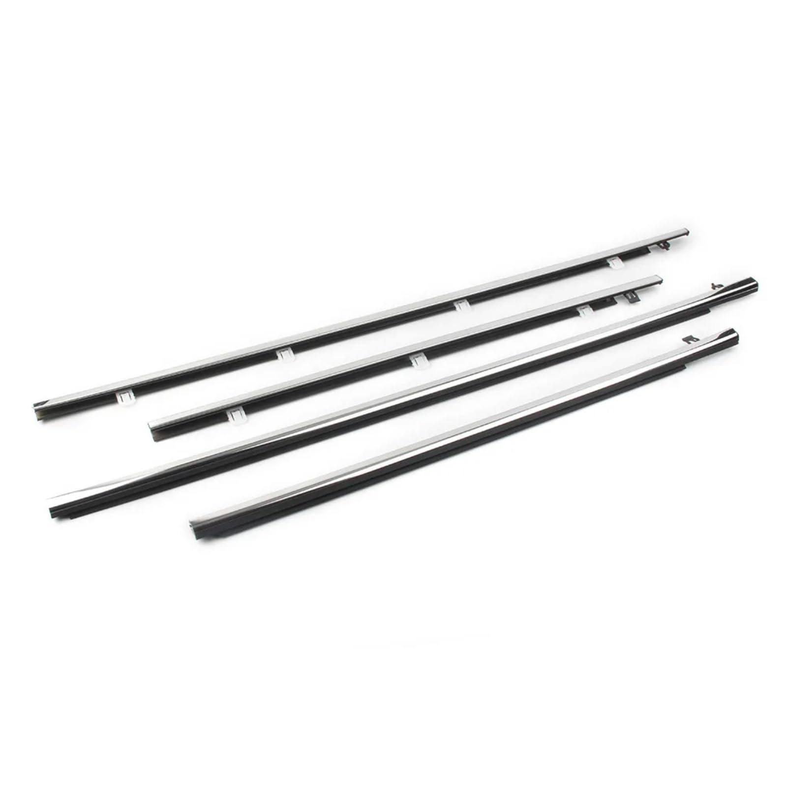 Tudexx One Color Car Weather Stripping Compatible With Acura For Tsx 2009-2014 4Pcs Outer Windows Weatherstrip Sealing Belt Moulding Trim 72950Tl0003