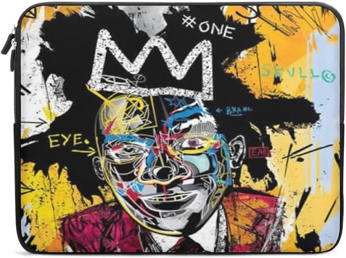 ジャン=ミシェル・バスキア パソコンケース タブレットケース 耐衝撃撥水加工 ノートパソコン ケース 通勤 通学 旅行 出張 ノートpc ケース ビジネス おしゃれ 軽量パソコンバッグ 13 inch