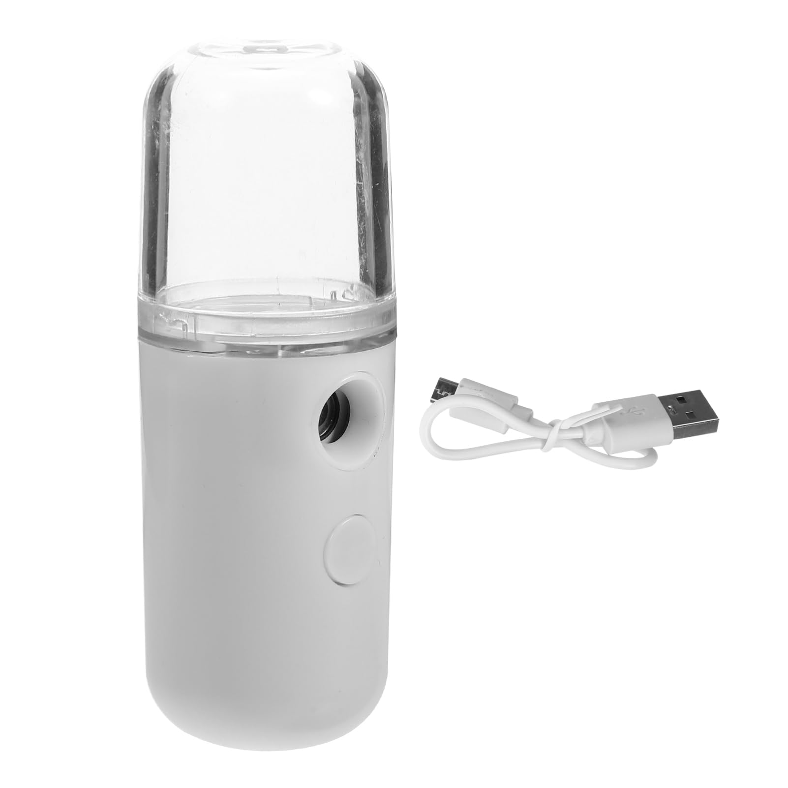 PRETYZOOM Portable Facial Portable Nano Facial Sprayer Mister USB Rechargeable Face Humidifier Atomizers for Face Hydrating SPA Skin Care White
