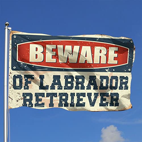 Drapeau Labrador Retriever célébrer l'amour des chiens avec humour