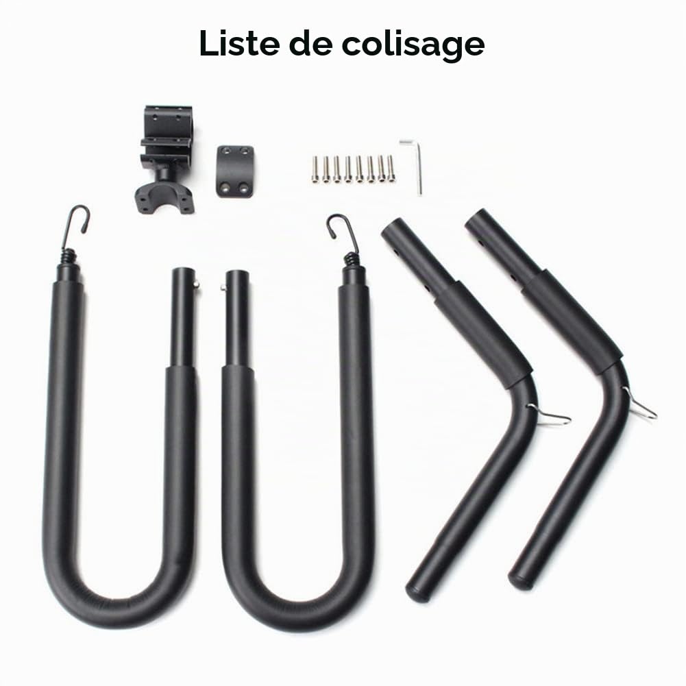 Support de Planche de Surf Réglable pour Vélo - Accessoire pour Longboards