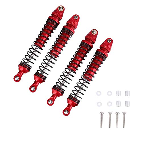 RC Shock Absorber, 4PCS RC Damper Alloy Shock Absorber Compatible with SCX10 D90 1/10 RC Crawler Car(110mm)