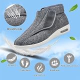 GNbow Ortopedyczne buty zdrowotne, regulowane buty trekkingowe, lekkie, antypoślizgowe, z poduszką powietrzną, na zapalenie stawów, ciepłe buty zimowe