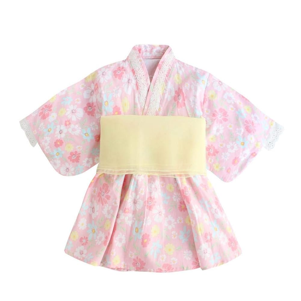 Amazon | TEAFOR 浴衣 女の子 和服 ワンピース 子供用 ガールズ