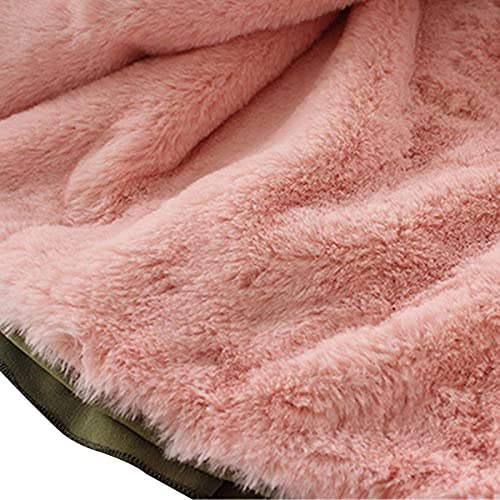 famuka Winter Baby Girl Jackets Thick Fleece Lined Winter Coat Cute Ruffled Outwear4