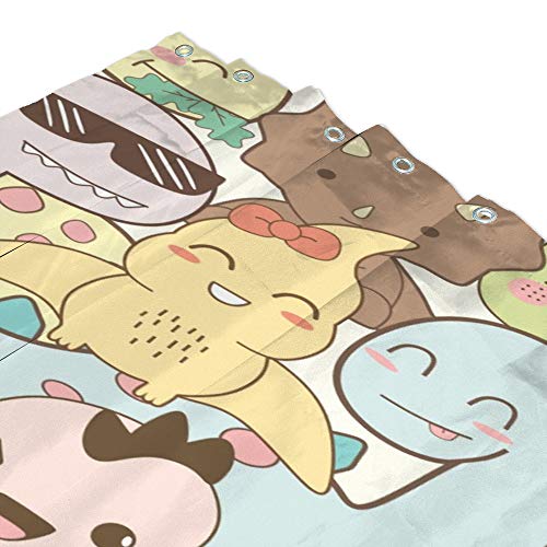 Rideau de douche dinosaure imperméable pour stopper l'eau au sol avec style - 4