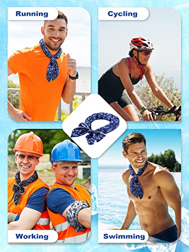 Image of Janmercy 10 Pcs Cooling Neck Wraps Ice Bandanas