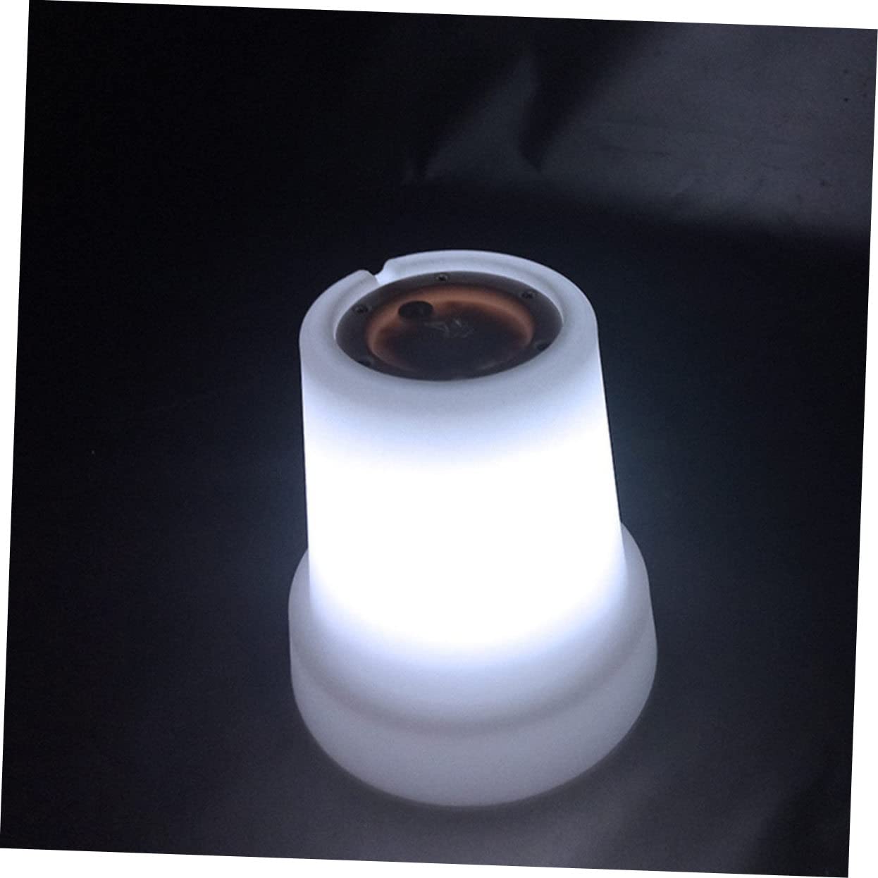 Yardwe 2 Pièces Pot De Fleurs Rougeoyant Roches Blanches Jardinières Lumineuses Jardinières Led Pots Extérieurs Planteur De Lumière Led Pays Dirigé Vase à Led Pot à Bonsaï Mariage Abdos