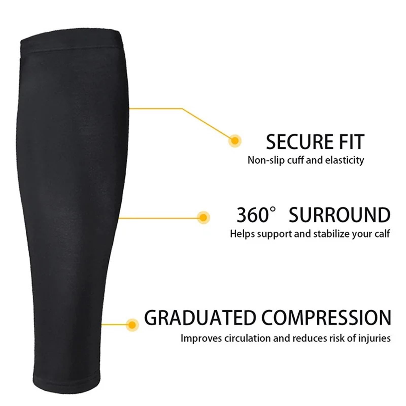 1 paio/5 paia di calze a compressione for il supporto del polpaccio da uomo e da donna, calze for le gambe da corsa, sport all'aria aperta, maratona Adatto Per La Corsa a Lunga Distanza, Fitness(5sets
