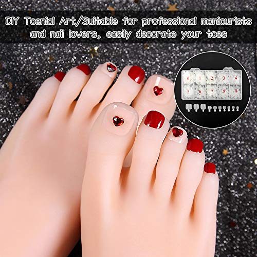 Yangfei 500 pezzi unghie finte per piedi Unghie