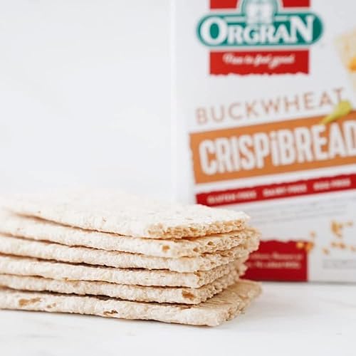 Miniatura 5 de Orgran Pan crujiente de trigo sarraceno tostado sin gluten pan crujiente de trigo sarraceno orgánico apto para veganos hecho con pureza sin huevos