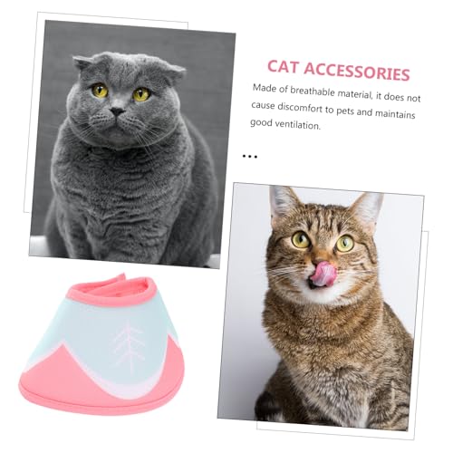 CIYODO Verstellbarer Katzen-halskragen Für Genesung Atmungsaktives Bequemes Design Für Hunde Und Katzen Schutzkragen Wundheilung